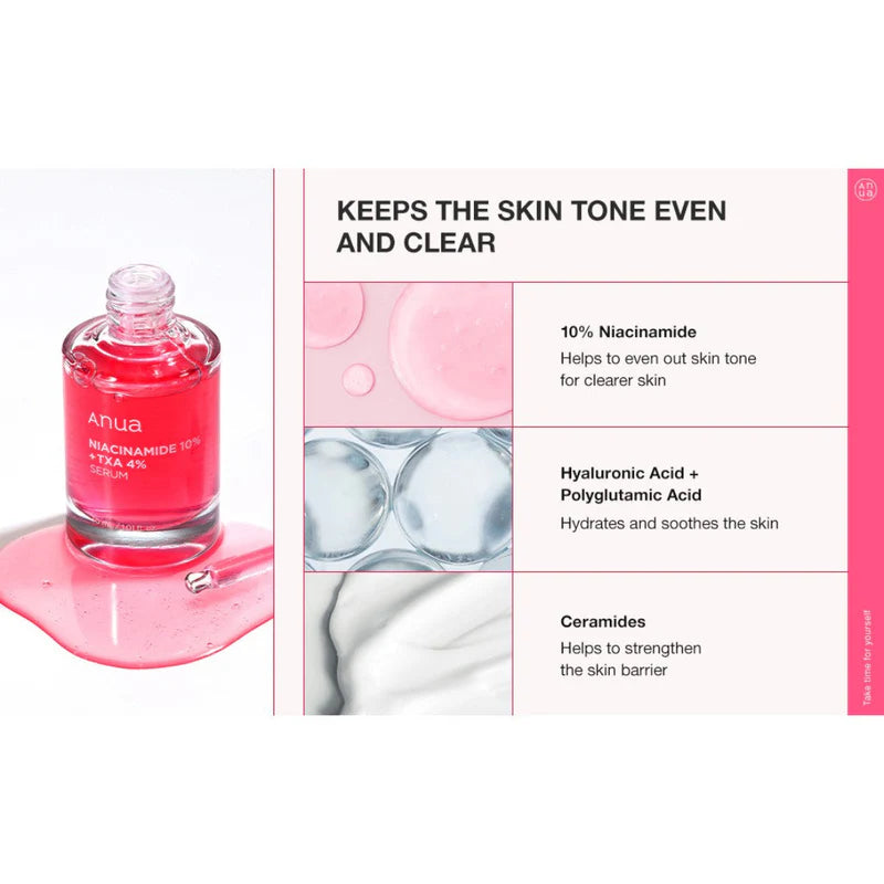 Anua 10% Niacinamide + 4% Tranexamic Acid Serum 30 mL