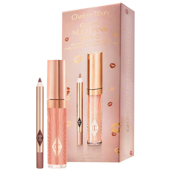 Charlotte Tilbury Glossy Lip Duo Nude Pink