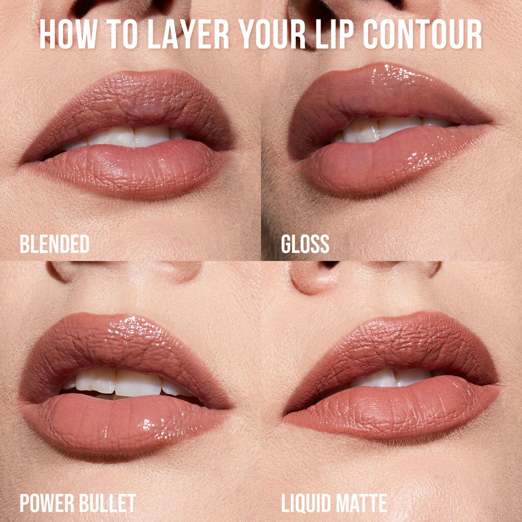 HUDA BEAUTY Lip Contour Mini Duo Blushed Pinks