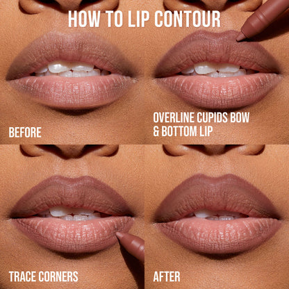 HUDA BEAUTY Lip Contour Mini Duo Blushed Pinks