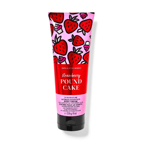 Bath & Body Works Strawberry Pound Cake Body Cream